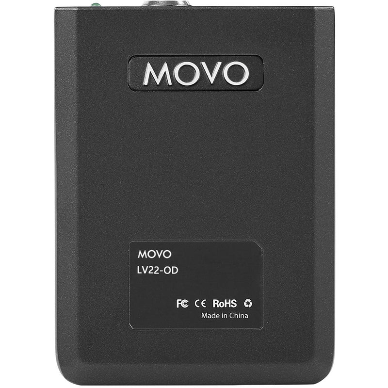 Movo Photo LV22OD Omnidirectional Lavalier Microphone with Bodypack Power Module and XLR Connector