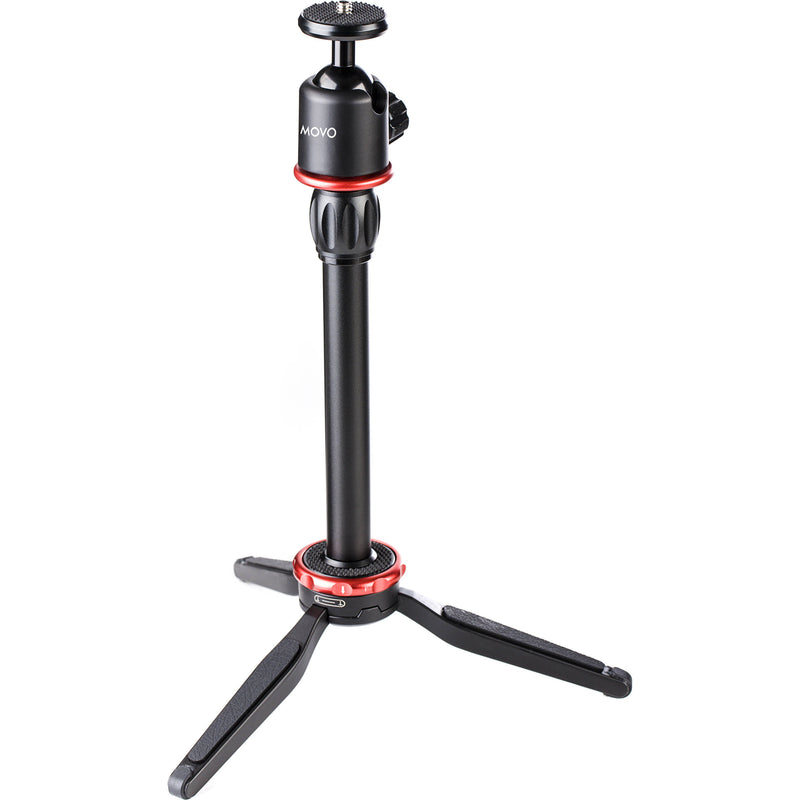 Movo Photo Universal Mini Camera Tripod With Extendable Pole