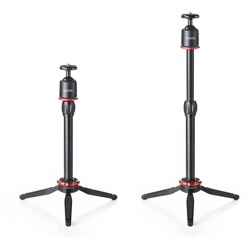 Movo Photo Universal Mini Camera Tripod With Extendable Pole