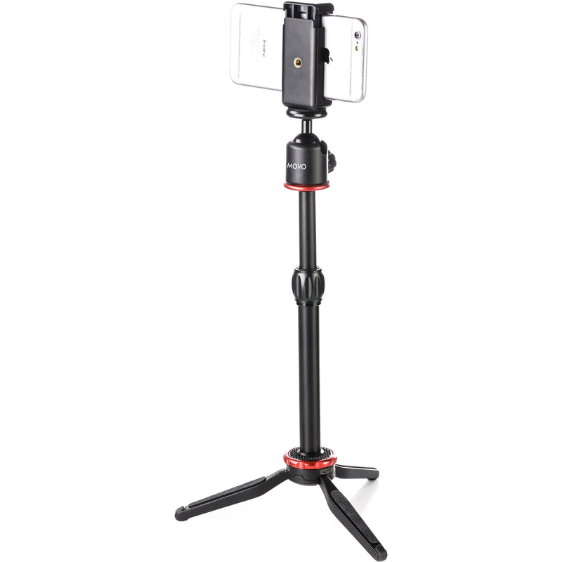 Movo Photo Universal Mini Camera Tripod With Extendable Pole