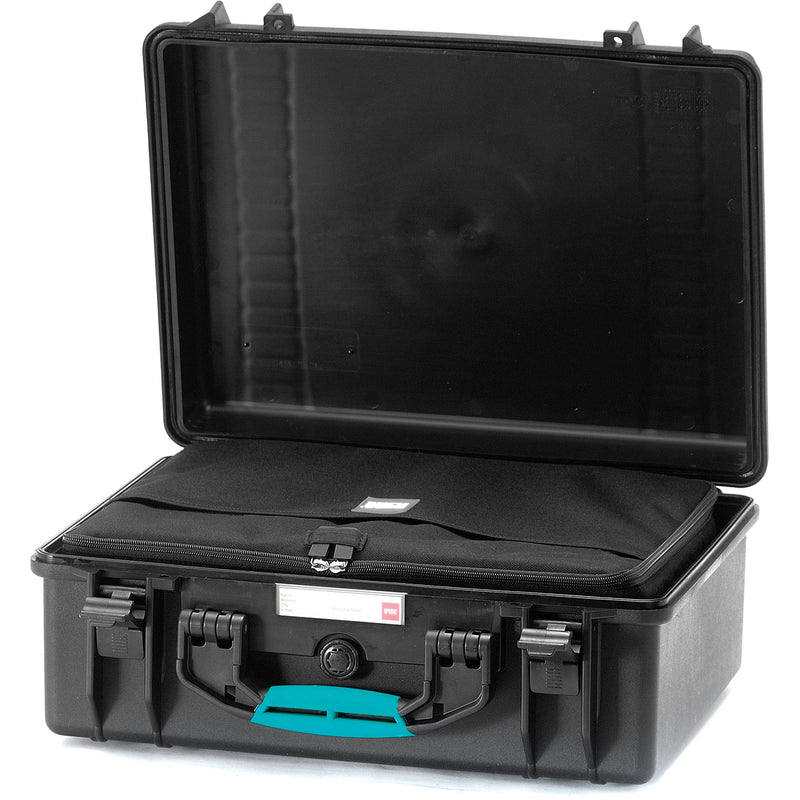 HPRC 2500BAG HPRC Hard Case with Bag and Dividers (Black with Blue Handle)