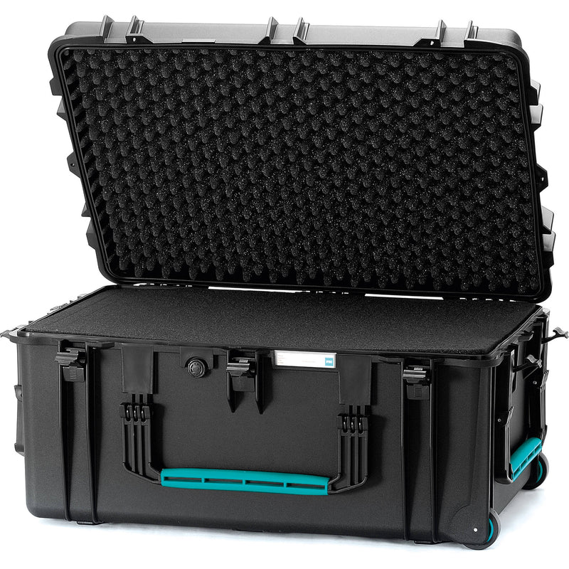 HPRC 2780WSFD Hard Case with Soft Deck and Dividers (Black with Blue Handle)