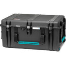 HPRC 2780WSFD Hard Case with Soft Deck and Dividers (Black with Blue Handle)