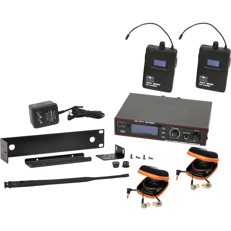 Galaxy Audio AS-1410-2M Wireless In-Ear Twin Pack Monitor System (M: 516 to 558 MHz)