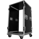 ProX T-18RSS Amp Rack ATA Flight Case (19" Depth, 18 RU, with Casters)