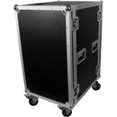 ProX T-18RSS Amp Rack ATA Flight Case (19" Depth, 18 RU, with Casters)