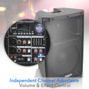 Pyle Pro PADH15BTA Active 1400W 15" Stage and Studio PA Speaker System with Bluetooth