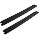 Pyle Pro Drop-Over Cable Protector Ramp (2-Pack,&nbsp;Black,&nbsp;39.96 x 5.1 x 1.18")