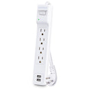 CyberPower P403URC1 4-Outlet Home Office Surge Protector (White)