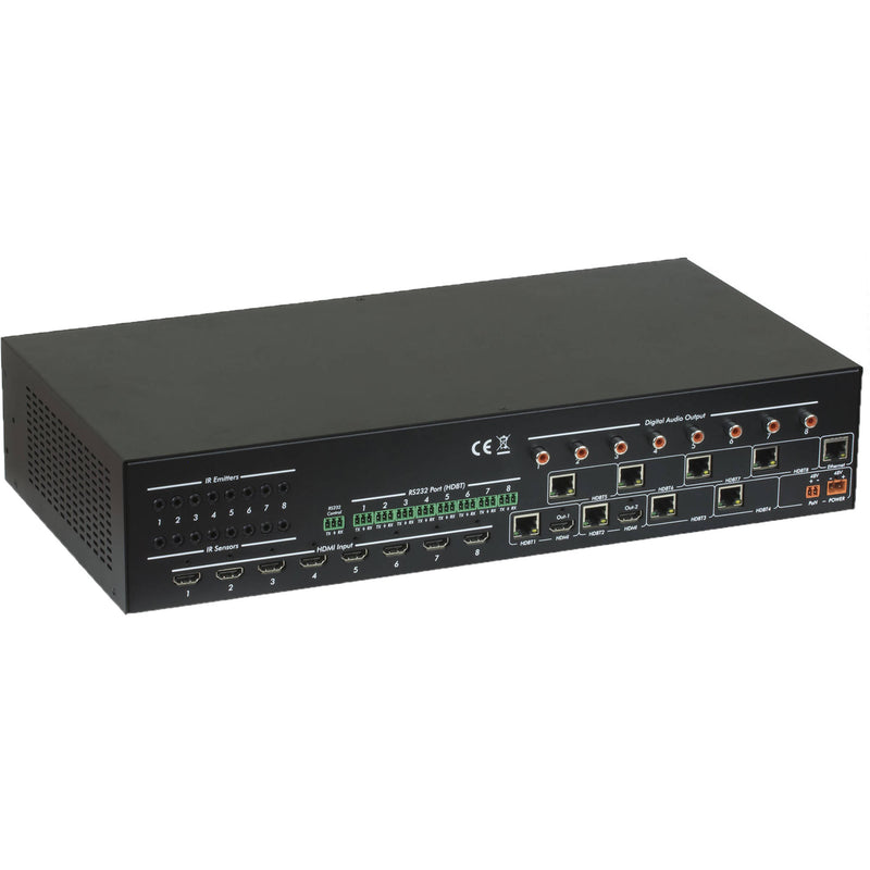 MuxLab HDMI 8x8 Matrix Switcher Kit with United Kingdom Power Cord