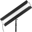 Genaray Key and Fill Lighting 36" Soft Strip 2-Light Standard Kit with Light Stands