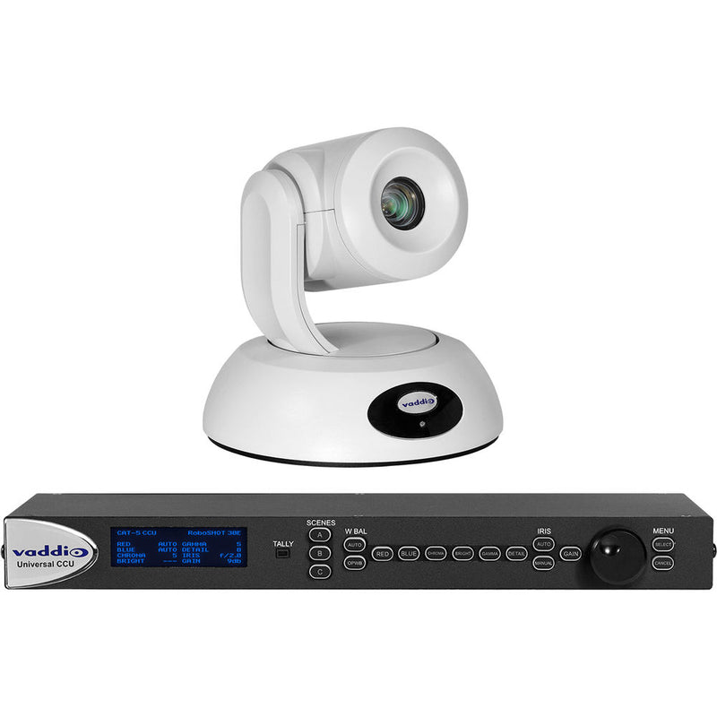 Vaddio RoboSHOT 30E QCCU Camera System (White)