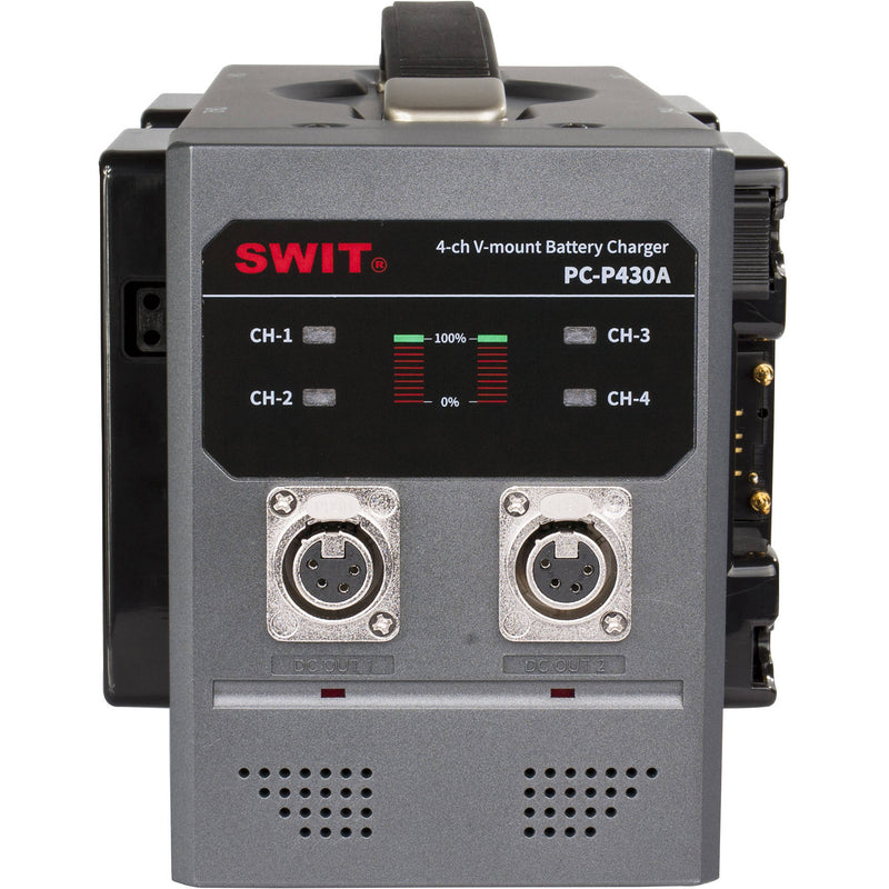 SWIT 4-Bay Simultaneous Li-Ion Battery Charger (Gold Mount)