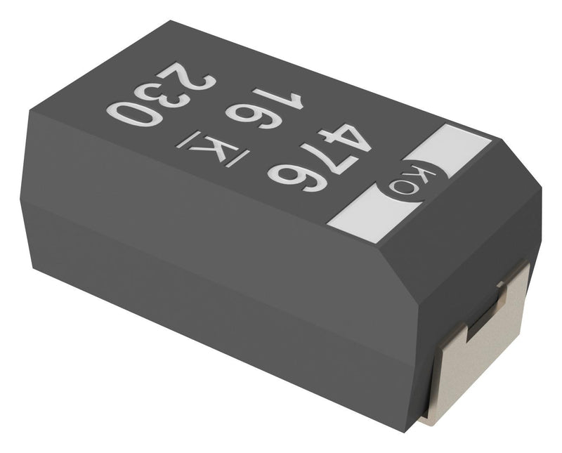 KEMET T520B107M006ATE025 Surface Mount Tantalum Capacitor, 100 &micro;F, 6.3 V, T520 Series, 1411 [3528 Metric], -55 &deg;C