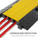 Pyle Pro Heavy-Duty Flip-Open Cable Protector Ramp (13.6 x 35.4")