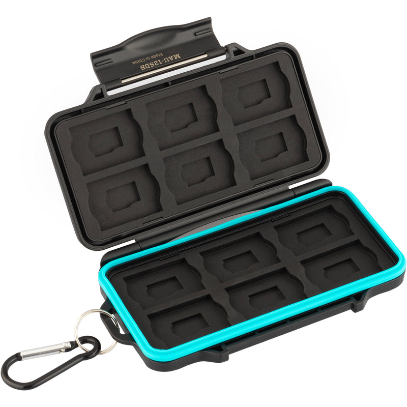 Ruggard Leda Memory Card Case for 12 SD & 12 microSD Cards (Black)