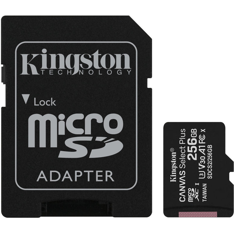 Kingston 64GB Canvas Select Plus UHS-I microSDXC Memory Card with SD Adapter