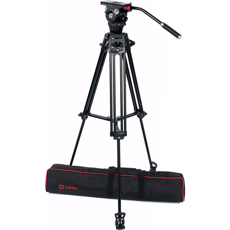 OZEN Agile 5S S-Loc 75mm Fluid Head & 2-Stage Aluminum Tripod System