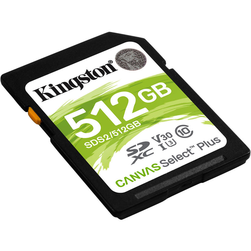 Kingston 512GB Canvas Select Plus UHS-I SDXC Memory Card