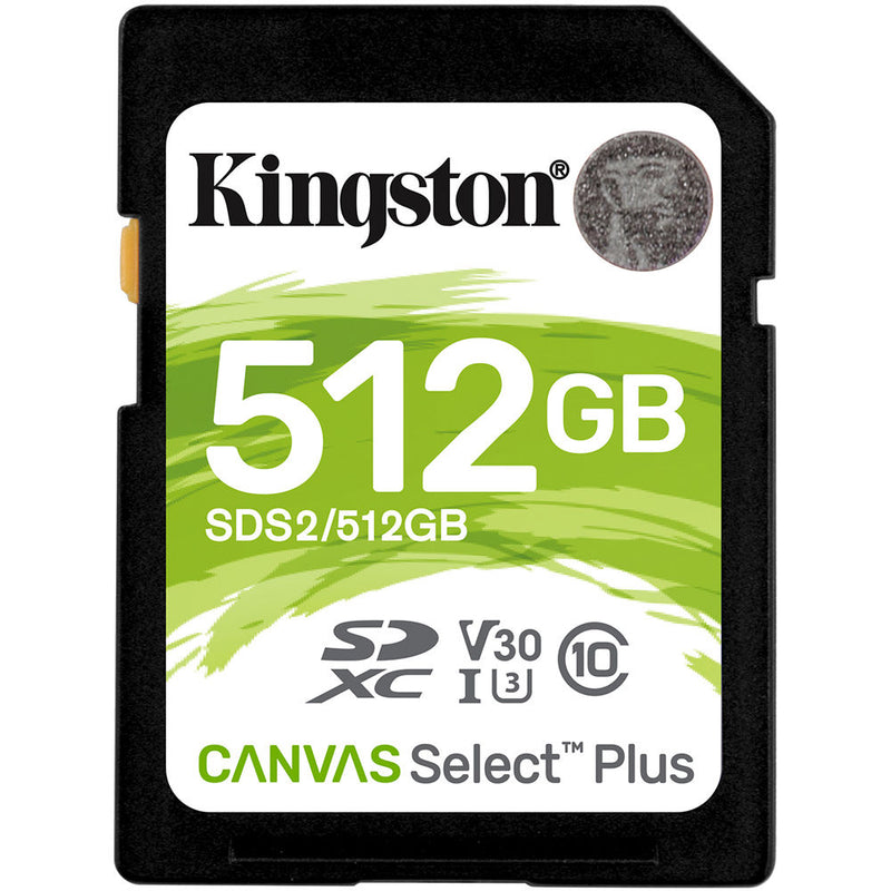 Kingston 512GB Canvas Select Plus UHS-I SDXC Memory Card