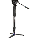 Benro A48FD Aluminum Monopod with 3-Leg Base & S6Pro Fluid Video