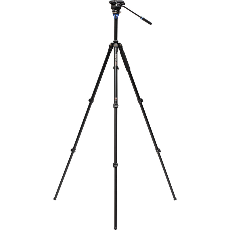 Benro A2573F Aluminum Single Tube Tripod with S4Pro Fluid Video Head