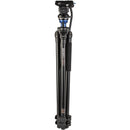 Benro A2573F Aluminum Single Tube Tripod with S4Pro Fluid Video Head