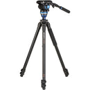 Benro A2573F Aluminum Single Tube Tripod with S6Pro Fluid Video Head