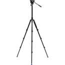 Benro A2883F Reverse-Folding Aluminum Travel Tripod with S4Pro Fluid Video Head