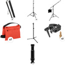 Genaray Key and Fill Lighting 36" Soft Strip 2-Light Standard Kit with Light Stands