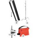 Genaray Bi-Color 36" Soft Strip 2-Light with Boom Stand Kit