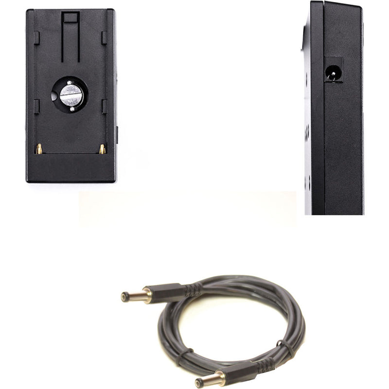 Bescor L-Series Battery Plate Kit with 2-Pin BMPCC 6K/4K Power Cable