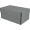 Archival Methods Deep 3" Flat Storage Box with Full Top (Gray, 16.5 x 20.5")