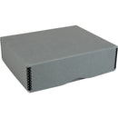 Archival Methods Deep 3" Flat Storage Box with Full Top (Gray, 13.5 x 16.5")