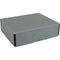 Archival Methods Deep 3" Flat Storage Box with Full Top (Gray, 14.5 x 18.5")