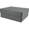 Archival Methods Deep 3" Flat Storage Box with Full Top (Gray, 16.5 x 20.5")