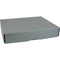 Archival Methods Deep 3" Flat Storage Box with Full Top (Gray, 13.5 x 16.5")