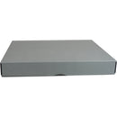 Archival Methods Deep 3" Flat Storage Box with Full Top (Gray, 20.5 x 24.5")