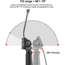 GVM Carbon Fiber 4-Section Monopod with Video Fluid Head