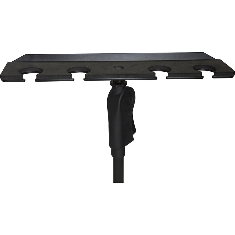 Gator Cases Frameworks Multi Mic Holder Stand-Mount Tray for up to Four Handheld Microphones
