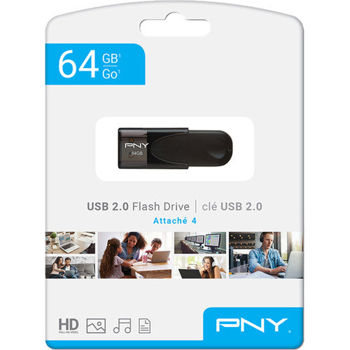 PNY Technologies 64GB Attach&eacute; 4 USB 2.0 Flash Drive