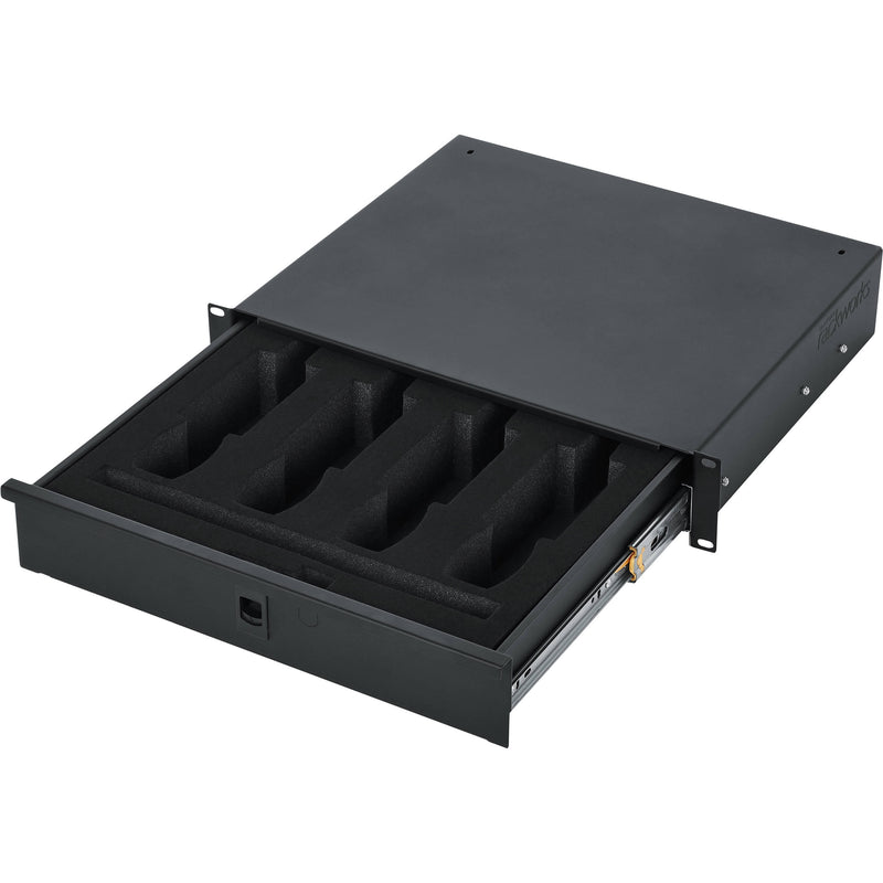 Gator Cases Rackworks Wireless Microphone Drawer (2 RU)