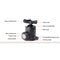 Sunwayfoto FB-44III Ball Head with Screw Knob Clamp