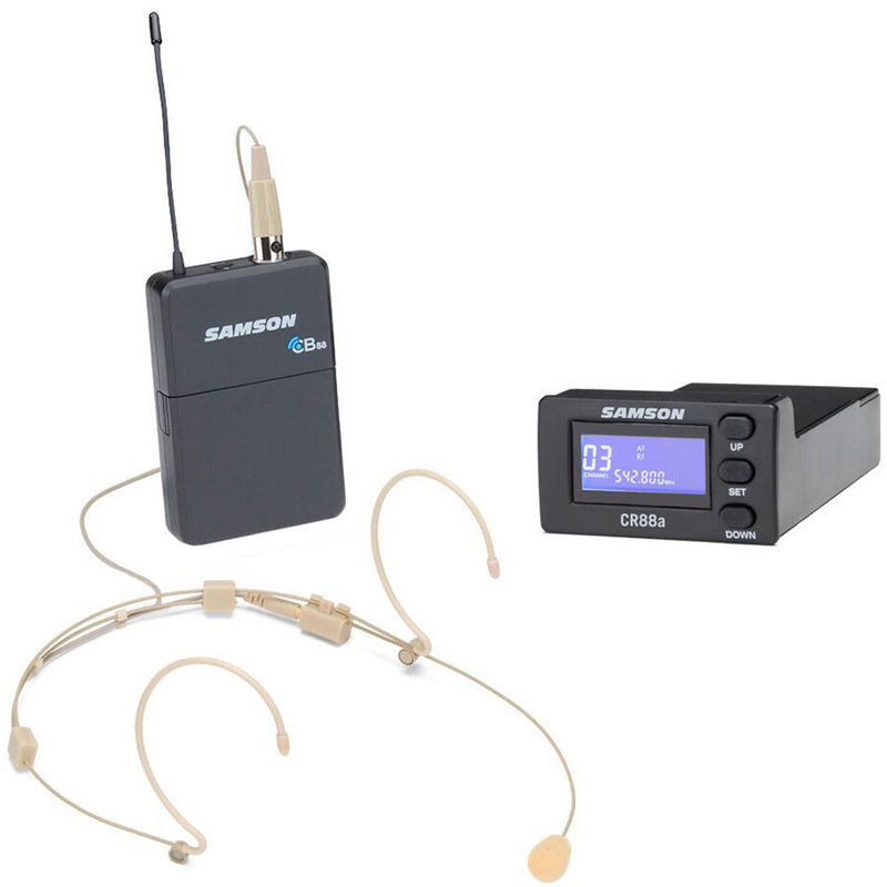 Samson Concert 88a Wireless Lavalier Microphone System for XP310w or XP312w PA System (Band D: 542 to 566 MHz)