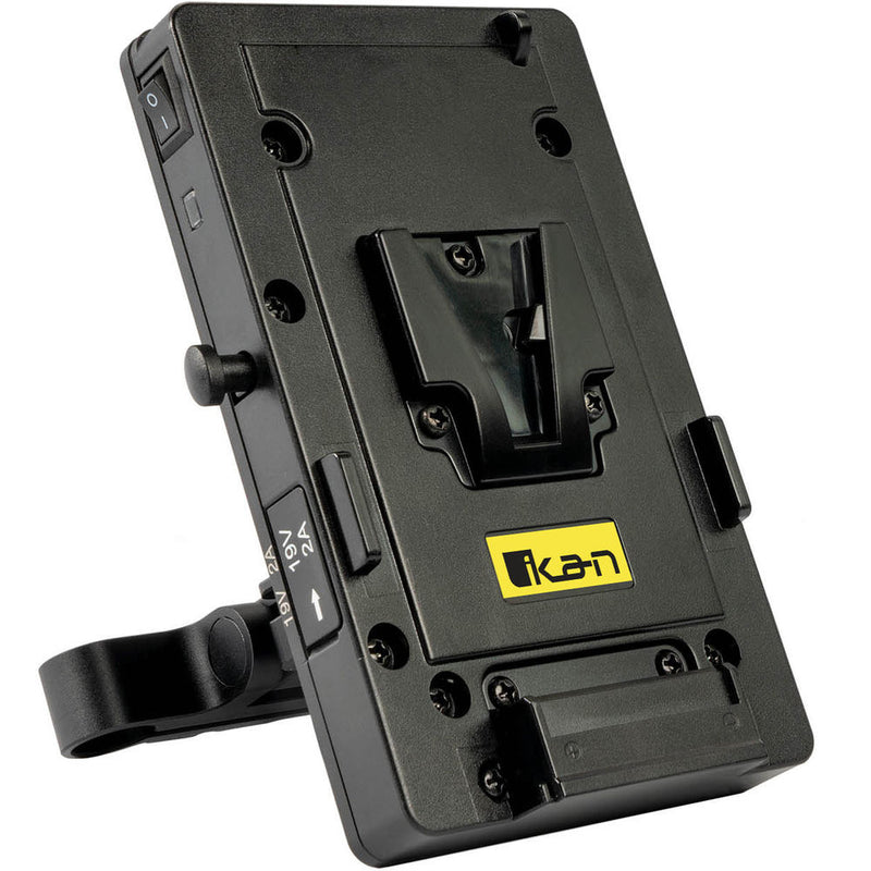 ikan V-Mount Battery Plate with 15mm Rod Clamp