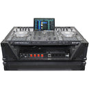 ProX XS-PRIME4 WBL2U Flight Case with 2 RU Rackspace and Wheels for Denon DJ Prime 4 (Black on Black)