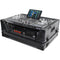 ProX XS-PRIME4 WBL2U Flight Case with 2 RU Rackspace and Wheels for Denon DJ Prime 4 (Black on Black)