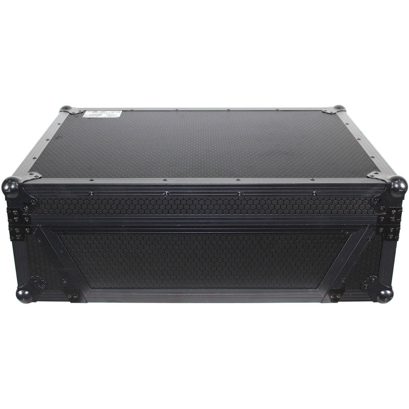 ProX XS-PRIME4 WBL2U Flight Case with 2 RU Rackspace and Wheels for Denon DJ Prime 4 (Black on Black)