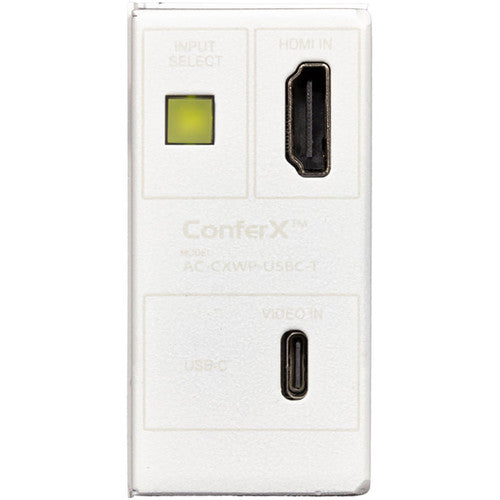 AVPro Edge ConferX HDMI/USB Type-C over HDBaseT Wall Plate Transmitter (White)