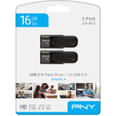 PNY Technologies 16GB Attache 4 USB 2.0 Type-A Flash Drive (2-Pack)